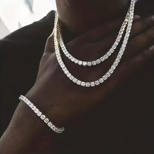 AVLON Signature Series — 6.5MM White 1CT Moissanite Diamond Tennis Chain