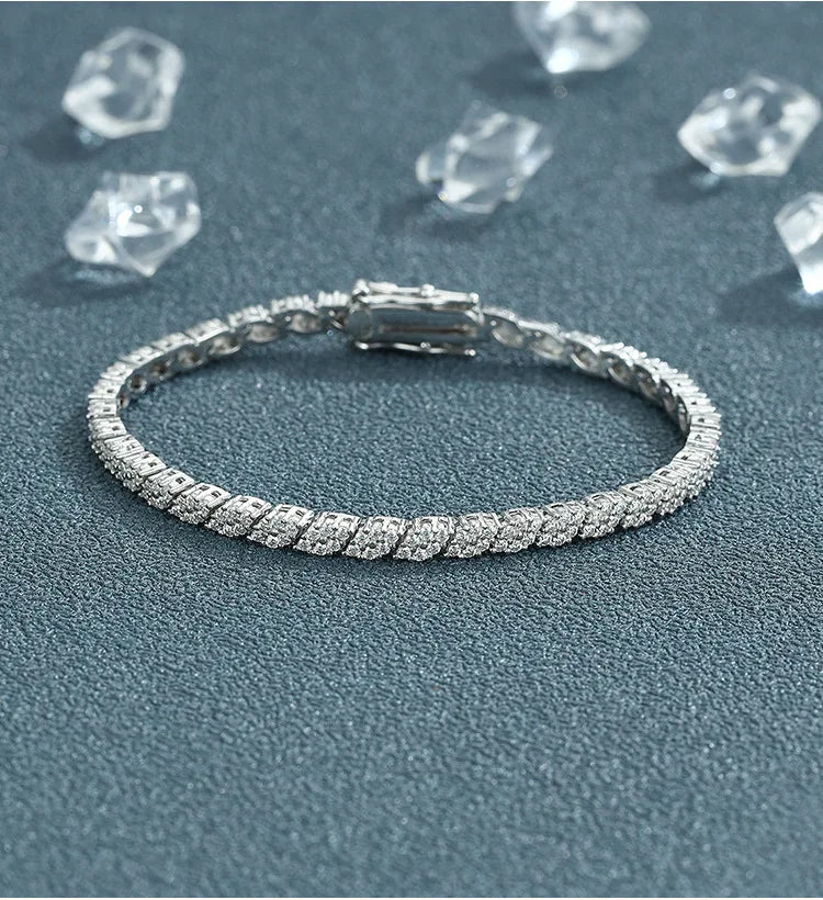 AVLON Signature Series — Rhombus 1.2MM Moissanite Diamond Bracelet
