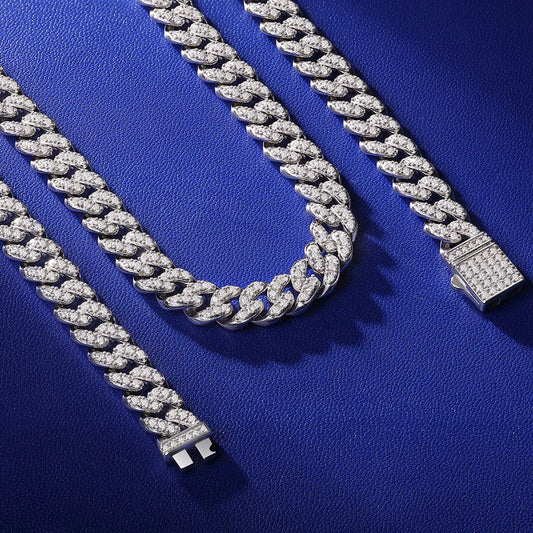 AVLON Signature Series — Utopia 8MM Moissanite Diamond Cuban Link Necklace