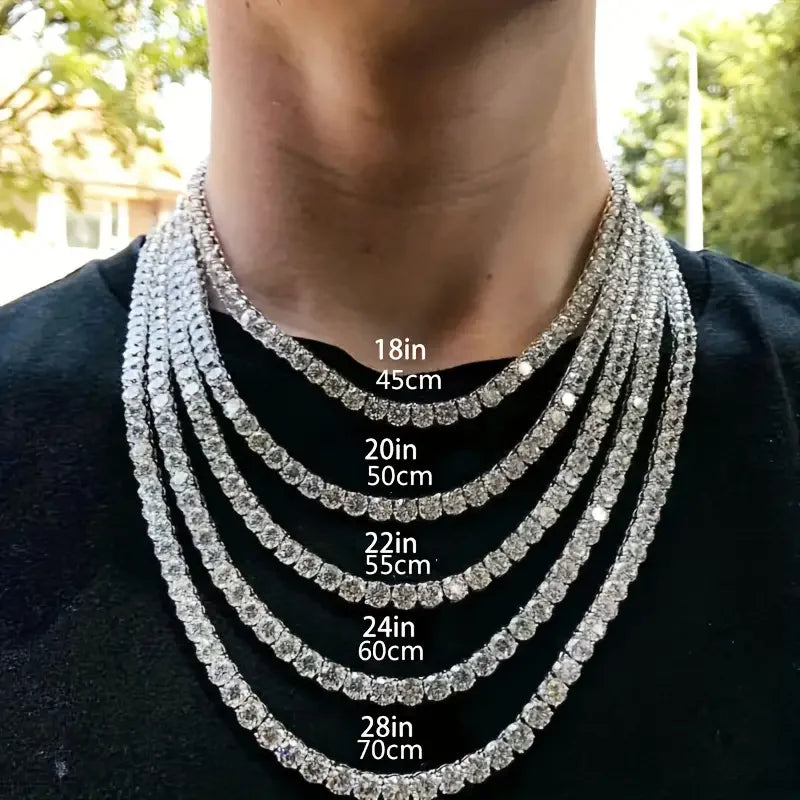AVLON Signature Series — 6.5MM White 1CT Moissanite Diamond Tennis Chain