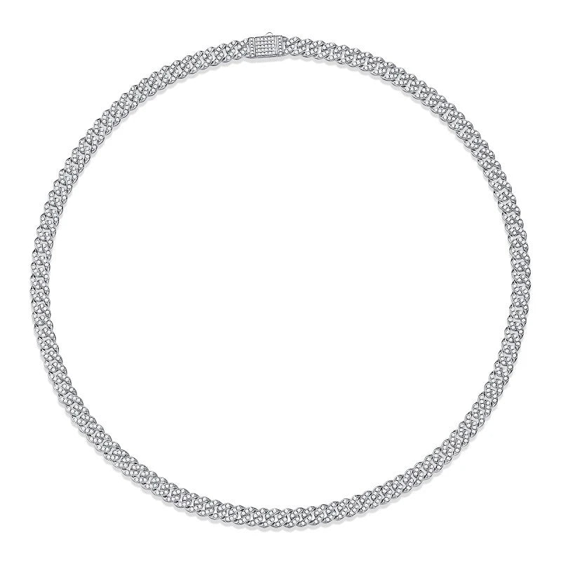 AVLON Signature Series — Utopia 8MM Moissanite Diamond Cuban Link Necklace