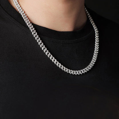 AVLON Signature Series — Utopia 8MM Moissanite Diamond Cuban Link Necklace