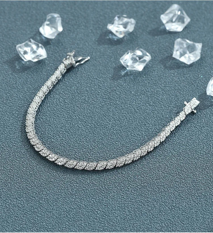 AVLON Signature Series — Rhombus 1.2MM Moissanite Diamond Bracelet