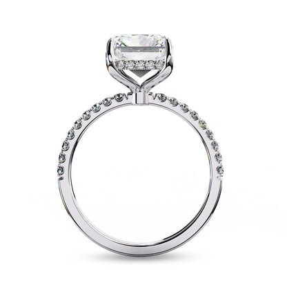 AVLON Signature Series — 4CT Radiant-Cut IGI Certified Diamond 18K Gold Engagement Ring