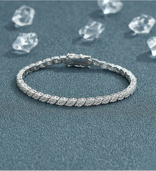 AVLON Signature Series — Rhombus 1.2MM Moissanite Diamond Bracelet