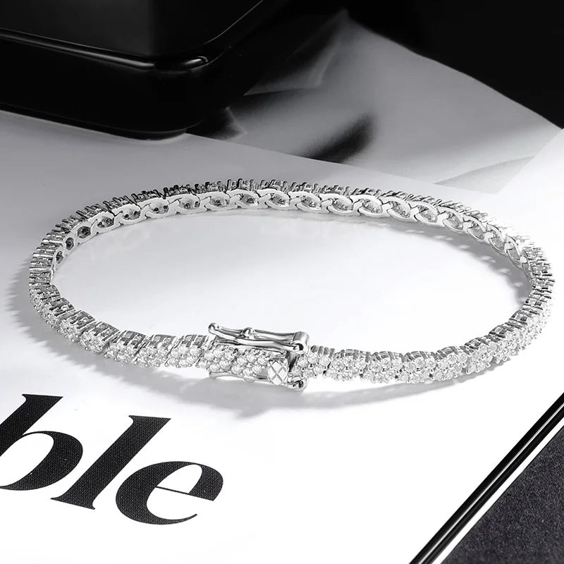 AVLON Signature Series — Rhombus 1.2MM Moissanite Diamond Bracelet
