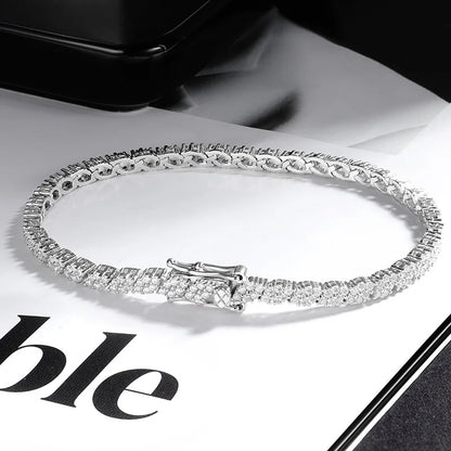 AVLON Signature Series — Rhombus 1.2MM Moissanite Diamond Bracelet