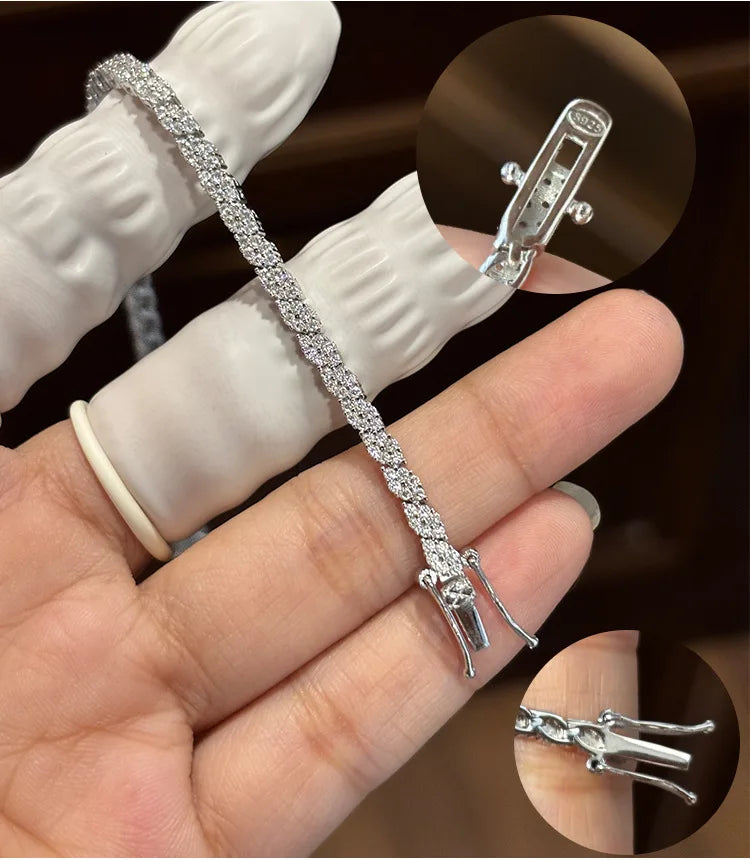 AVLON Signature Series — Rhombus 1.2MM Moissanite Diamond Bracelet