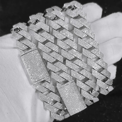 AVLON Signature Series — Utopia Moissanite Diamond 15MM Cuban Link Chain (4 Rows)