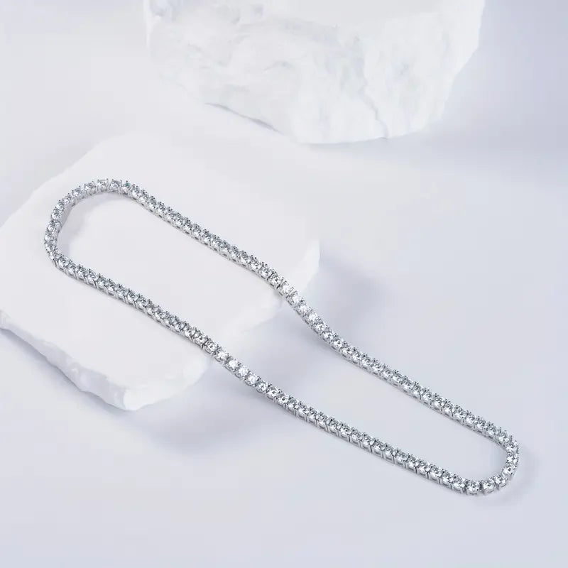 AVLON Signature Series — 6.5MM White 1CT Moissanite Diamond Tennis Chain